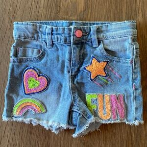 Billieblush embellished jean shorts